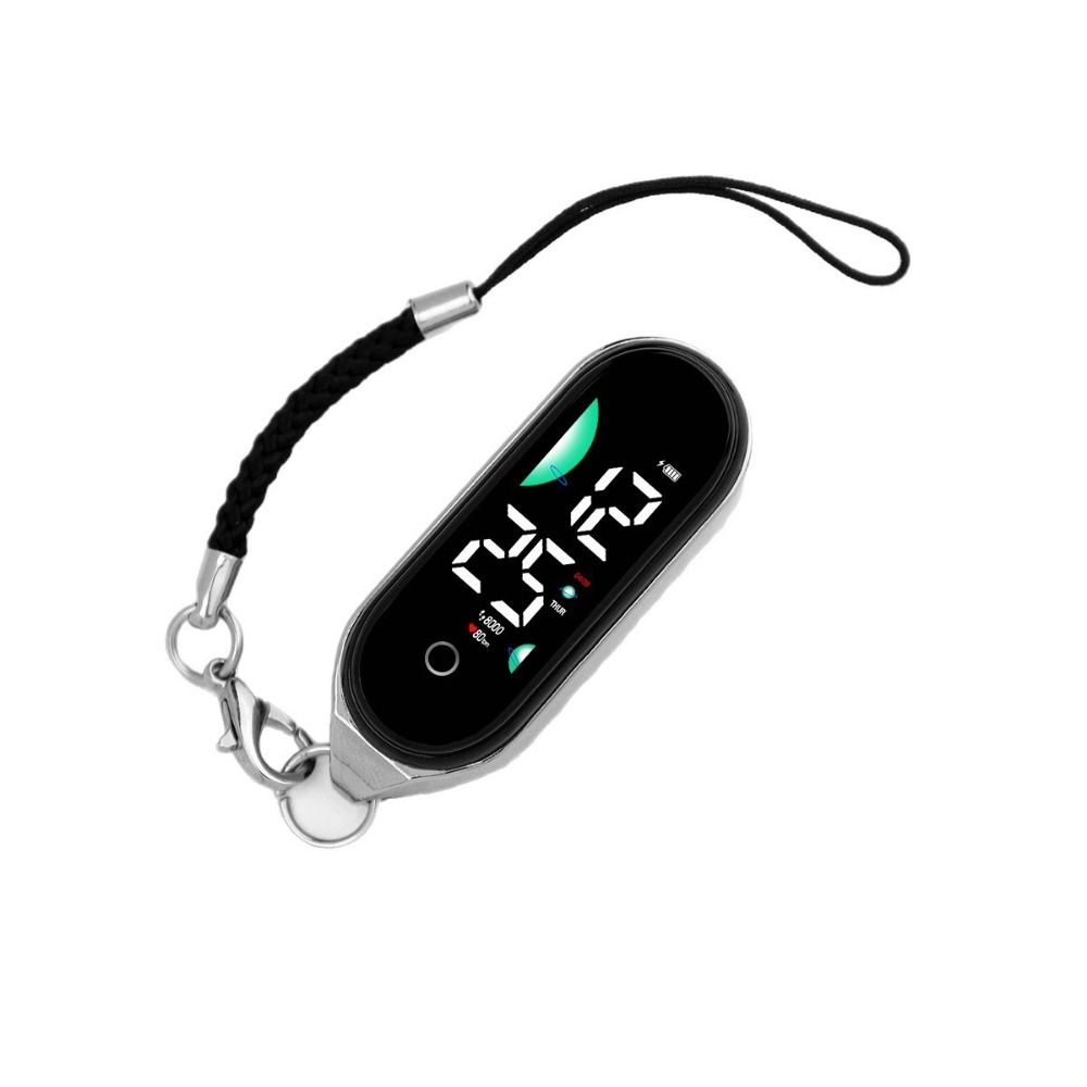 Silent School Clock Waterproof Pendant Keychain Watch Creative Electronic Hanging Watch  Children