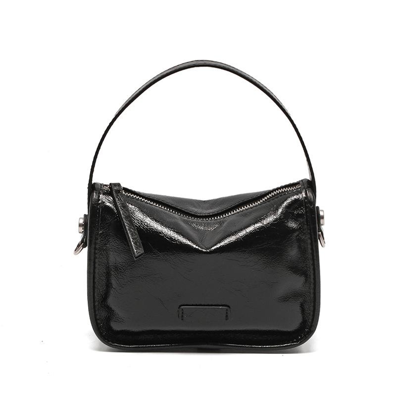 

Сумка из коровьей кожи с масляной восковой пропиткой для женщин, новая модная универсальная наплечная сумка высокого класса, нишевая, в стиле ретро, для поездок на работу, сумка кроссбоди