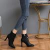Women's Ankle Boots Sexy Studded Very High Heels Booties Heeled Hot Winter 2024 On Promotion Designer Luxury Female Short Shoes