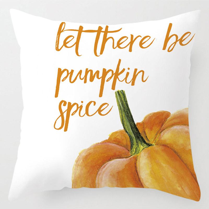 Thanksgiving Pillow Cover, Linen Peach Skin Cushion Cover, Home Sofa Cover, Cushion Waist Pillow, Linen Pillow
