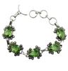 Peridot Gemstone Silver Plated Handmade Bracelet Jewelry BR 56