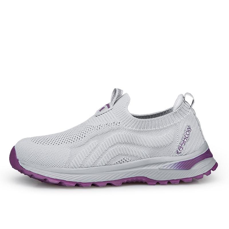 Women's Ladies Shoes Breathable- Flying Woven Slip-On Sneakers- Woman 2025 Sneakers Anti Slip- Fly Woven Shoes for One Foot -Men