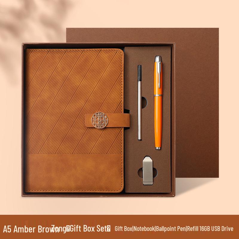 Custom Notebook & Diary Gift Set with Logo for Company Event or Student