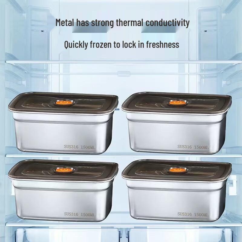 ZISIZ 316 Stainless Steel Food Storage & Lunch Box Set