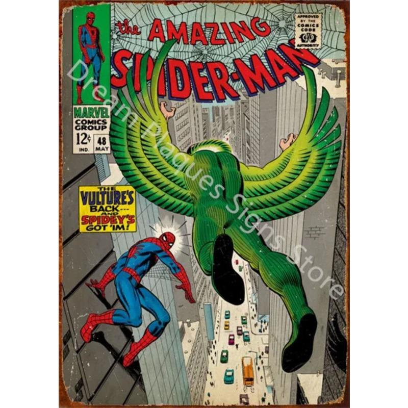 

Avengers Superheroes Metal Poster, Marvel Wall Art Decor