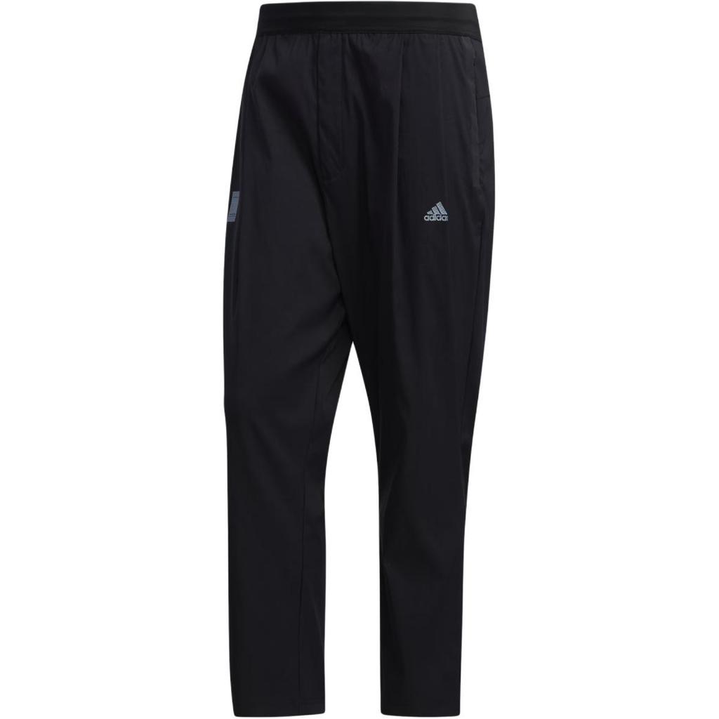 Adidas Logo Woven Track Pants Men Bottoms Black FM9347