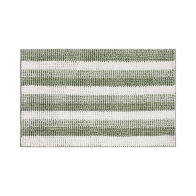 Striped Absorbent Bathroom Mat