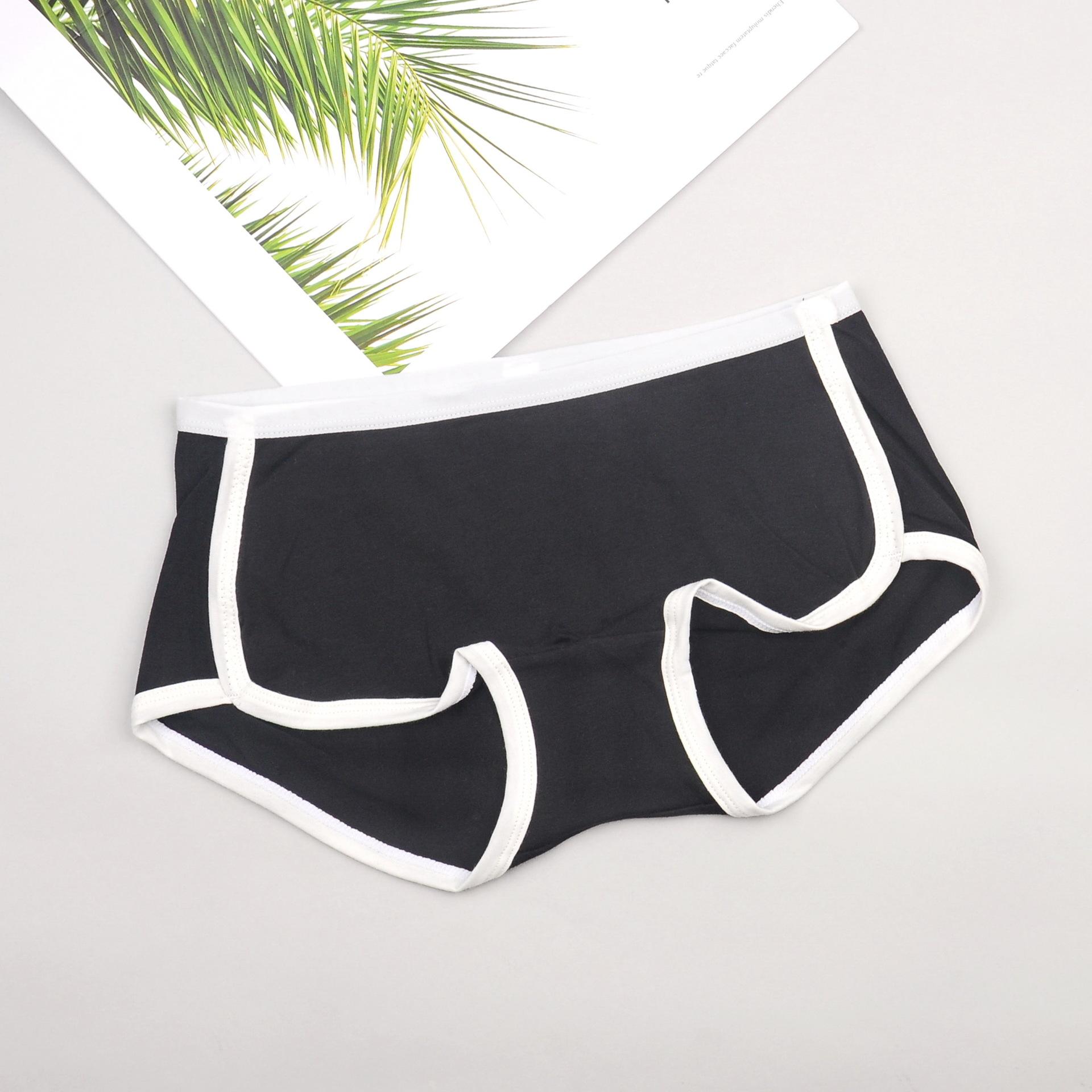 

Женские трусики Charmleaks, хлопковые дышащие трусики M-2XL, 1 шт. M чёрный