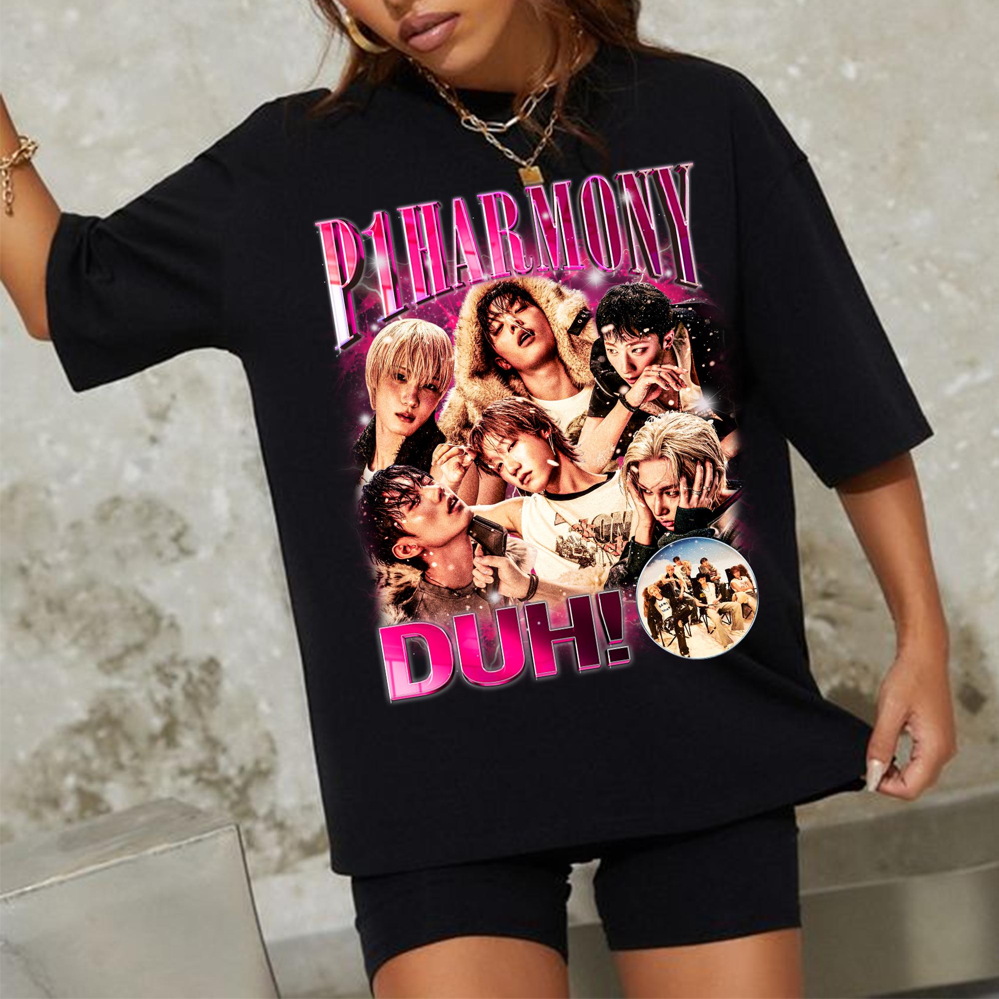 Retro P1harmony Duh Tshirt 2025 P1harmony LIVE TOUR P1ustage H Most Wanted Shirt P1harmony Live Tour 2025 Shirt S