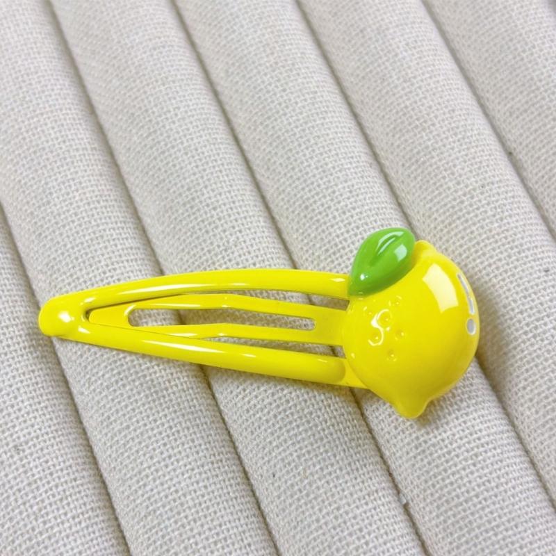 8PCS Cute Fruit Hair For Girls Kids Resin Barrettes For Baby Fine Hair Styling Accessories