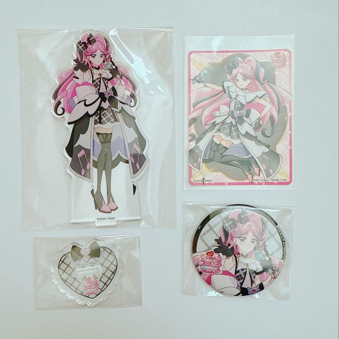 [USED] Cure Kiss Kimi to Idol PreCure Movie Bonus Can Badge Acrylic Stand