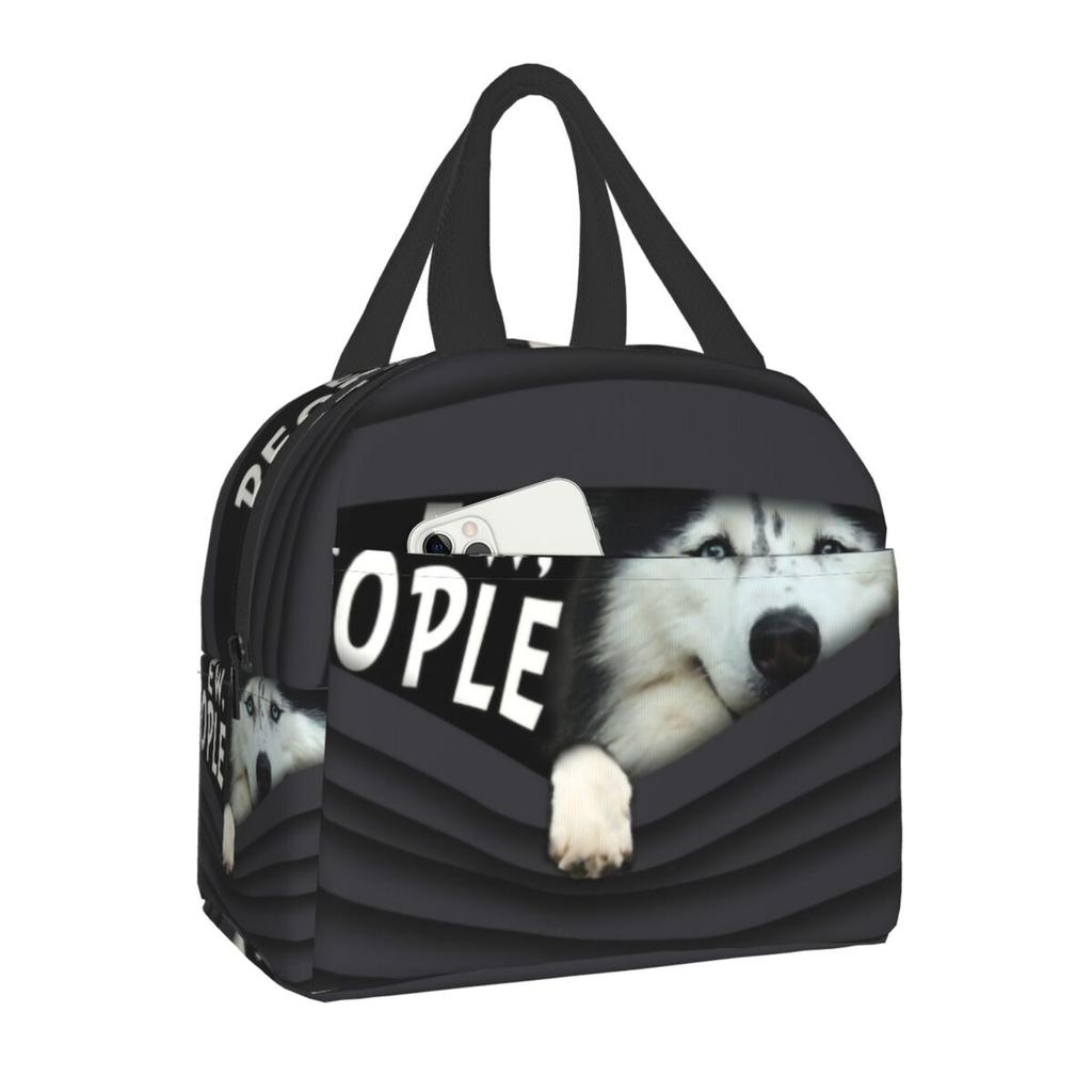 Just A Girl Who Loves Yorkies Thermal Insulated Lunch Bag Yorkshire Terrier Resuable Lunch Container Multifunction Food Box