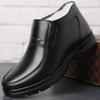 Cotton Shoes Men's Genuine Leather Winter Warm Velvet Beef Tendon Soles Middle-aged and Elderly Father Winter Wool Non-slip Men's Cotton Leather Shoes