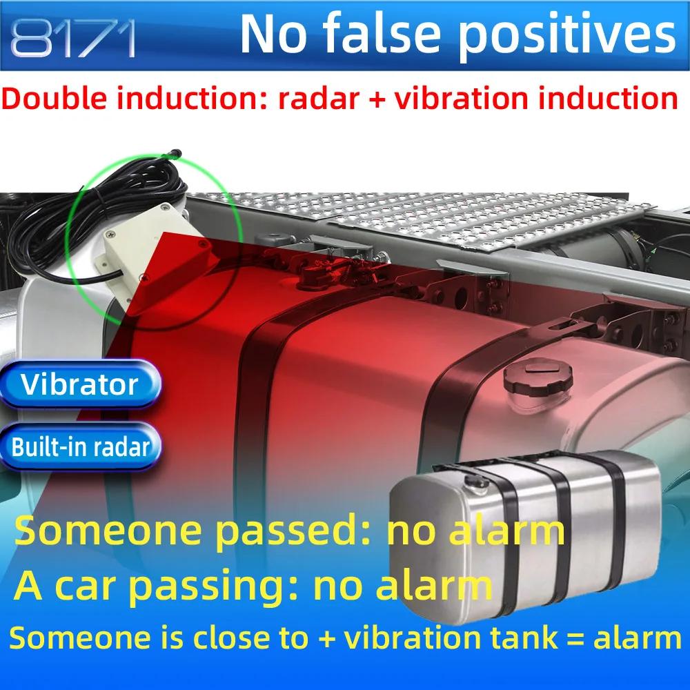 24V Car Alarm System Truck Alarm Systems With Remote Start Dual Induction Spotlights Anti-stealing Oil System Kit 8171