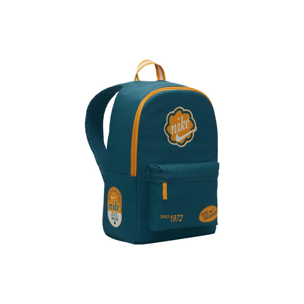 New Nike Fabric Backpack Regular Unisex Crystal Cave Water Duck Cyan/Sundial Yellow FB2841-381