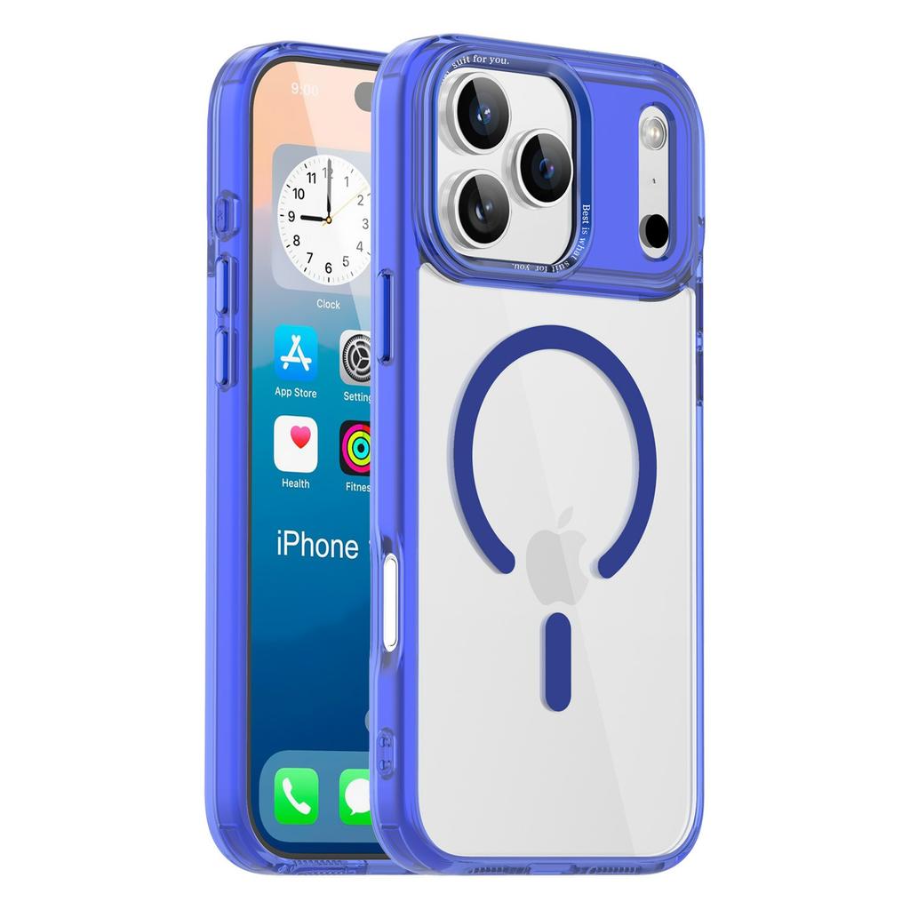 For iPhone 17 Pro Max Case Compatible with MagSafe TPU+PC Transparent Phone Cover