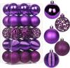 Villa Como Christmas Ball Halloween Tree Set of Stylish Christmas Party Interior New Christmas Sparkly Purple Ornaments, Ornaments, Ornaments, 30,