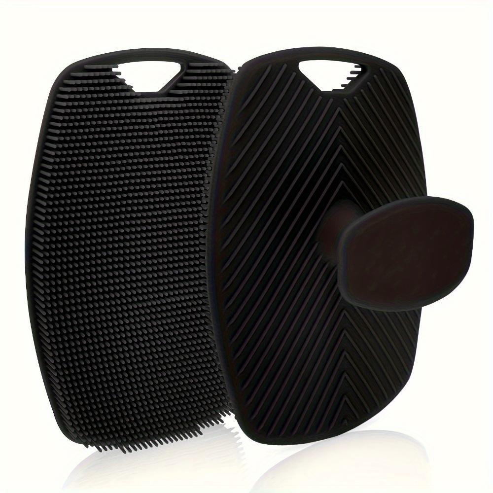 

1/2 шт. мягкий силиконовый скребок для тела, ручная щетка для очищения душа, нежное отшелушивание и массаж для всех видов кожи 1pc чёрный