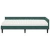 Corner Bed Frame with Mattress Other 2 Pcs Green Velvet