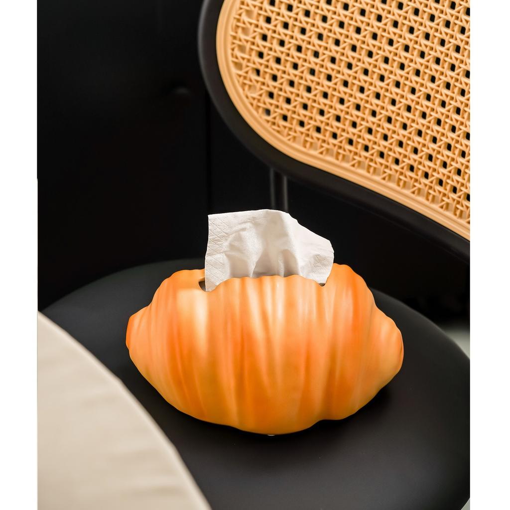 Cute Creative Croissant Tissue Box Holder Ins High Value Home Decor for Bathroom Living Room