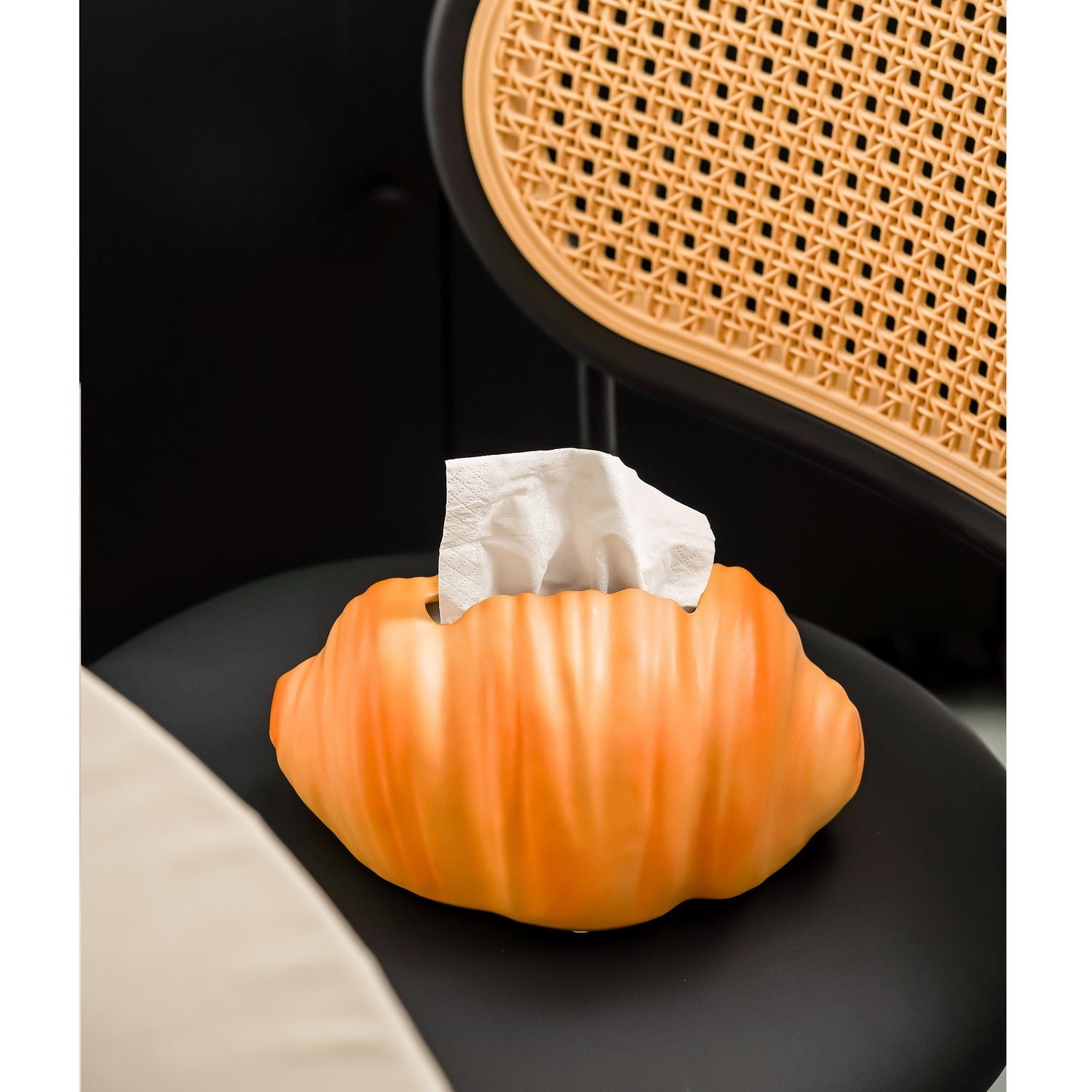 

Cute Creative Croissant Tissue Box Holder Ins High Value Home Decor for Bathroom Living Room