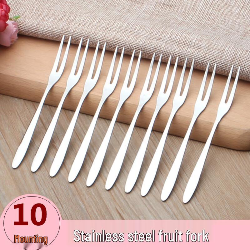 Cute 304 Stainless Steel Fruit Fork Set