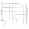 VidaXL Tête de Lit à LED Meuble de Chambre à Coucher Accessoire de Lit Double Tête de Cadre de Lit Intérieur Crème 3122427