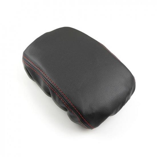 Black Center Console Armrest Box Cover Leather Pad For VW Golf 8 MK8
