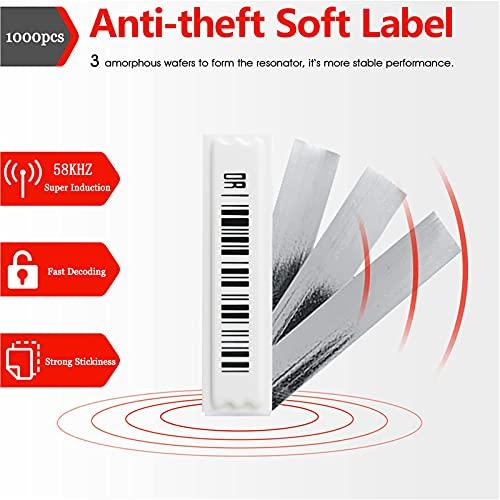 Selbstklebender magnetischer Diebstahlschutz-Tag, geeignet für Einzelhandelsgeschäfte und Lebensmittelgeschäfte, Farbe Weiß. 1000 Stück