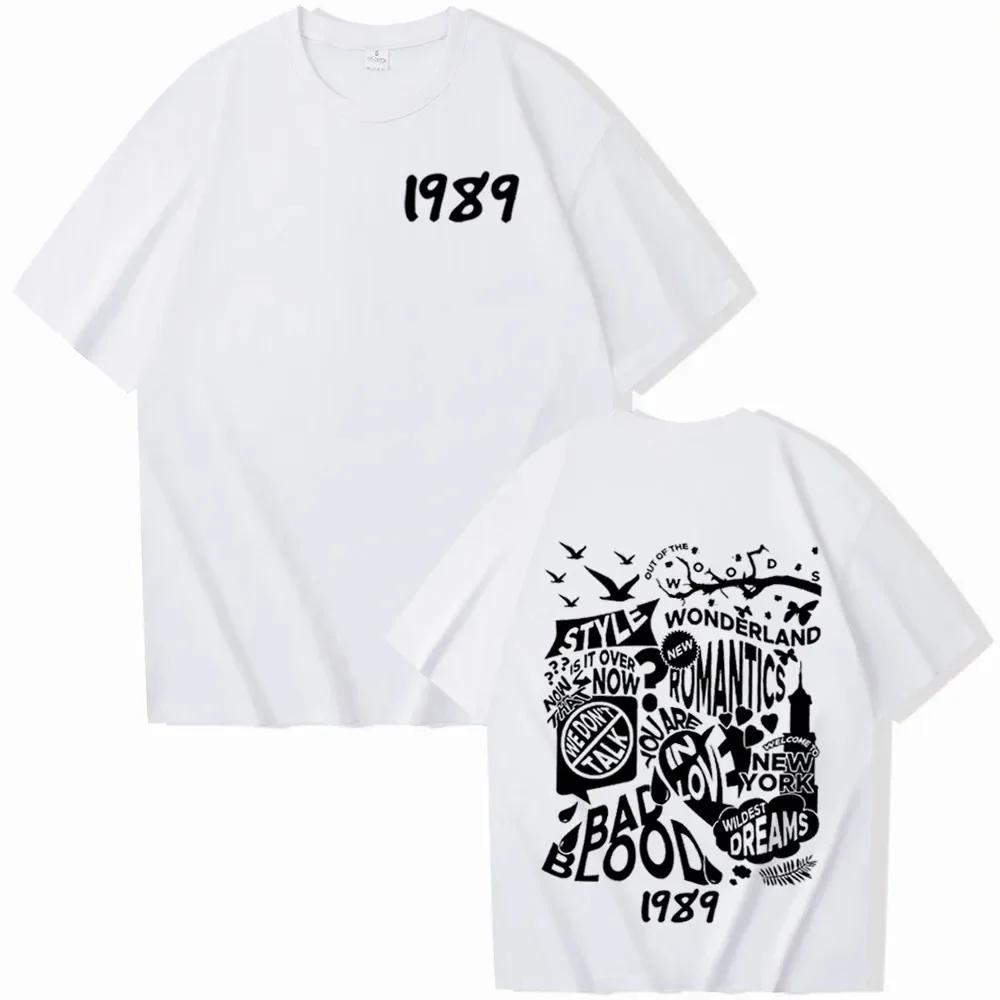 

Футболка Taylor 1989 года, футболка Midnights, подарок для фанатов, футболка Taylor Music Album, футболка Swiftie, симпатичные рубашки с коротким рукавом и круглым вырезом XXXXL