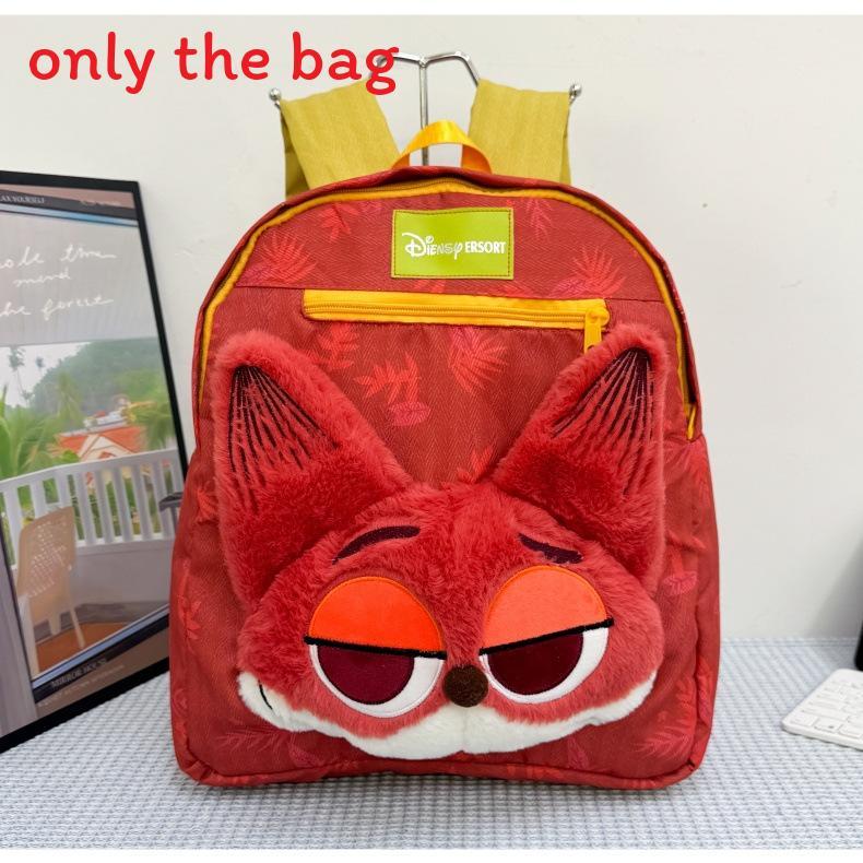 Zootopia Plush Cartoon Animal Backpack With Nick And Judy Plush Doll Decor For Kids And Teens