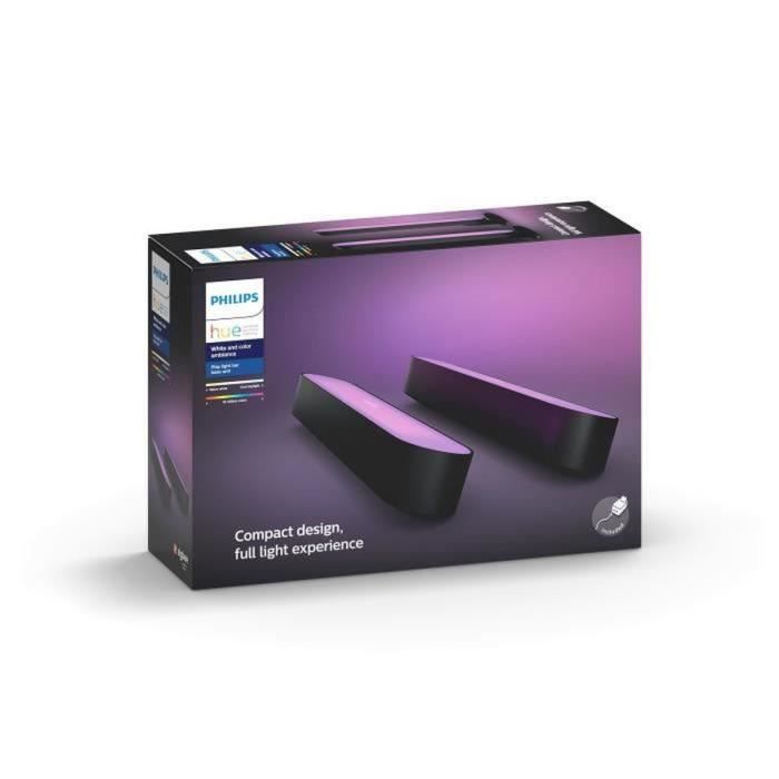 Connected Lamp Philips Hue Hue Play Pack of 2 - Black