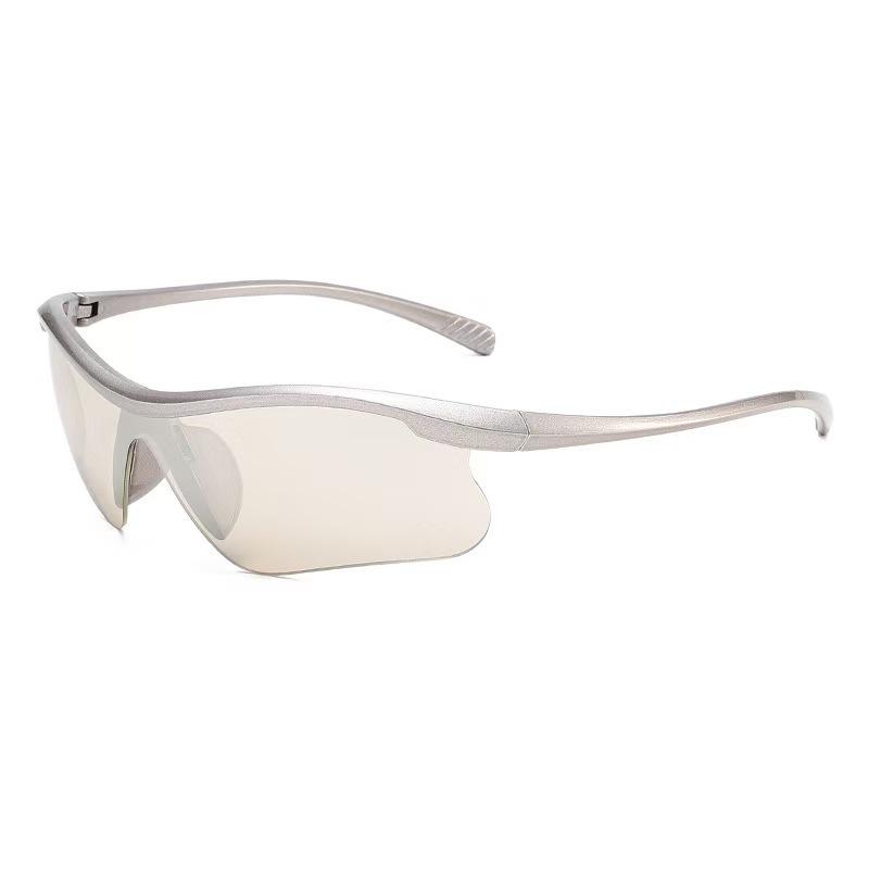 European Style Lightweight Windproof Cycling & Running Sunglasses - Trendy Sun Protection for Outdoor Sports