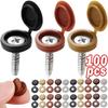 New 5/100Pcs Nails Screw Caps Plastic Protective Covers 7 Colors Phillips Screw Decorative Cover Cross Screw Folding Cap