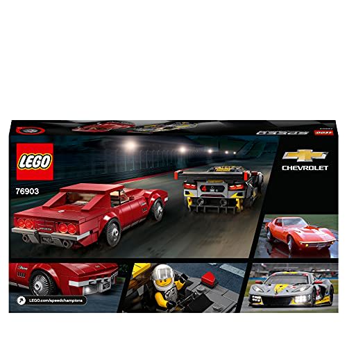 LEGO Speed Champion Chevrolet Corvette C8.R Race Car & 1968 Chevrolet Corvette 76903