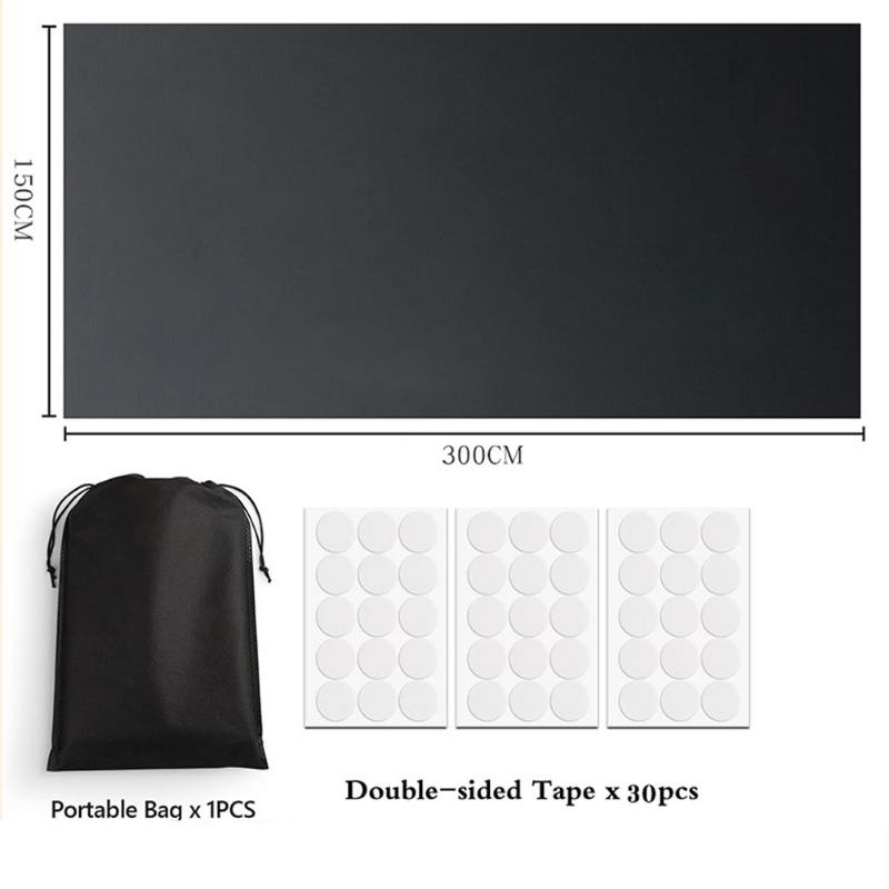 Portable Blackout Blind Window Thermal Insulated Kitchen Curtains Stick On DIY