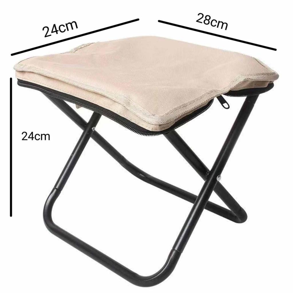 Portable Folding Chair for Outdoor Camping, Compact Multi-Functional Bench & Fishing Stool, Lightweight Foldable Small Seat for Travel