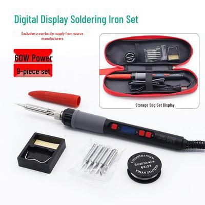 60W Digital Display Soldering Iron Kit for Home: Internal Heating, Temperature Control, Tin Soldering & Welding Tools