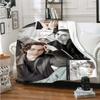Copridivano letto con fantasia dell'attore Timothée Chalamet, coperta morbida a quadri, isolamento morbido, coperta in flanella, regalo per fan di ragazzo e ragazza
