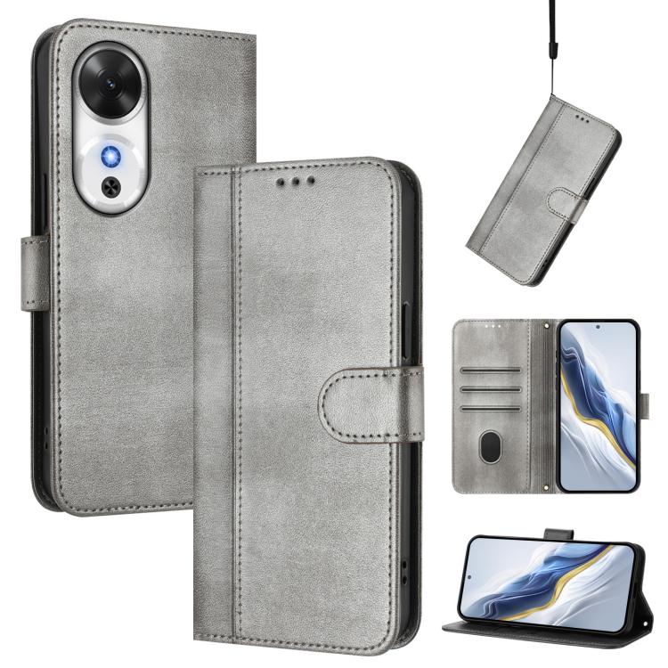 Linien-Spleißschnalle Retro Leder Handyhülle