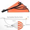 PVC Drift Sock Sea Anchor Traction Rope Buoy Floating Ball Sea Brake System for CanoeOrange