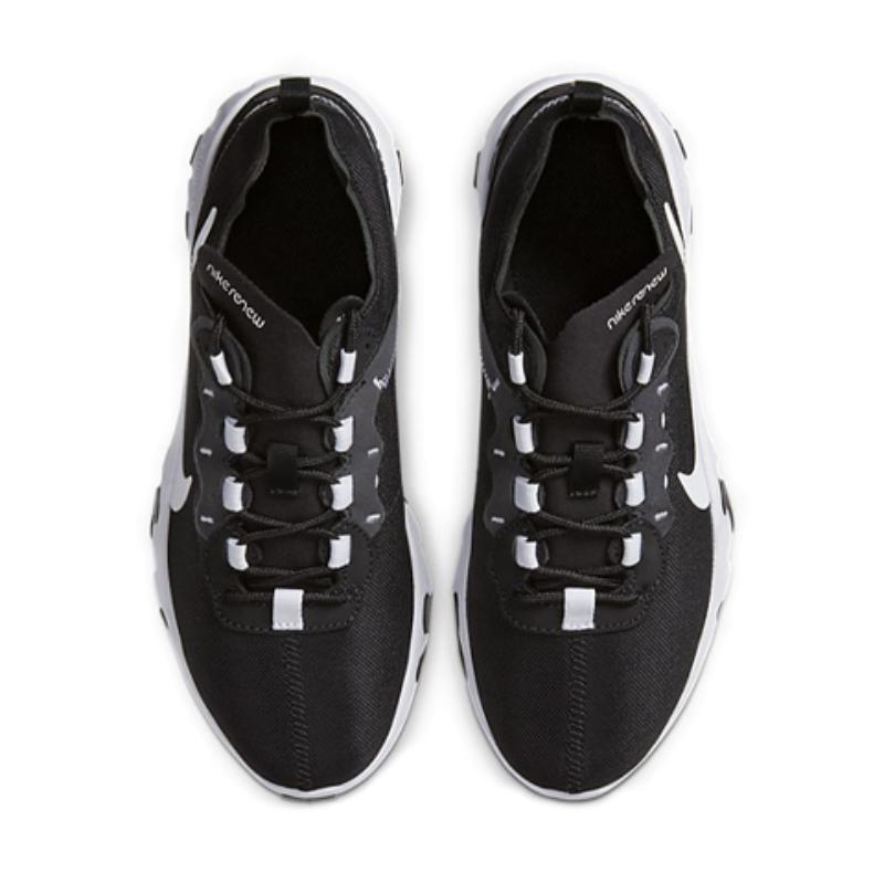 Nike React Element 55 Black White GS Sneakers CK4081-001
