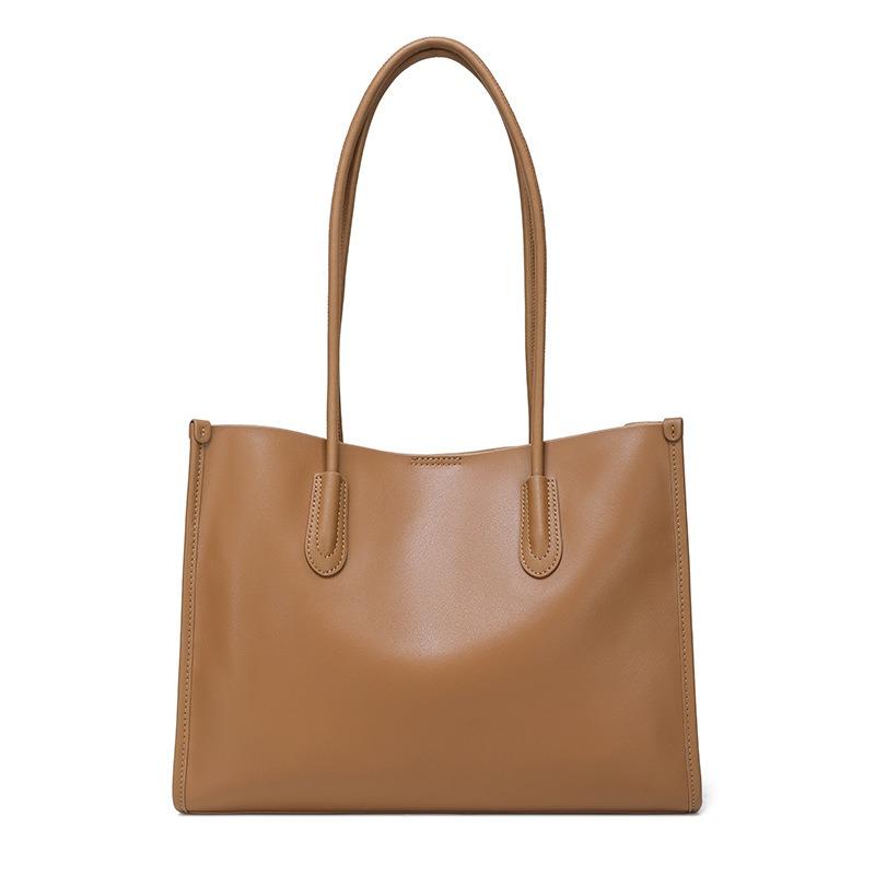Tote bag large capacity women's leather new handbag women's niche versatile commuter shoulder bag bag