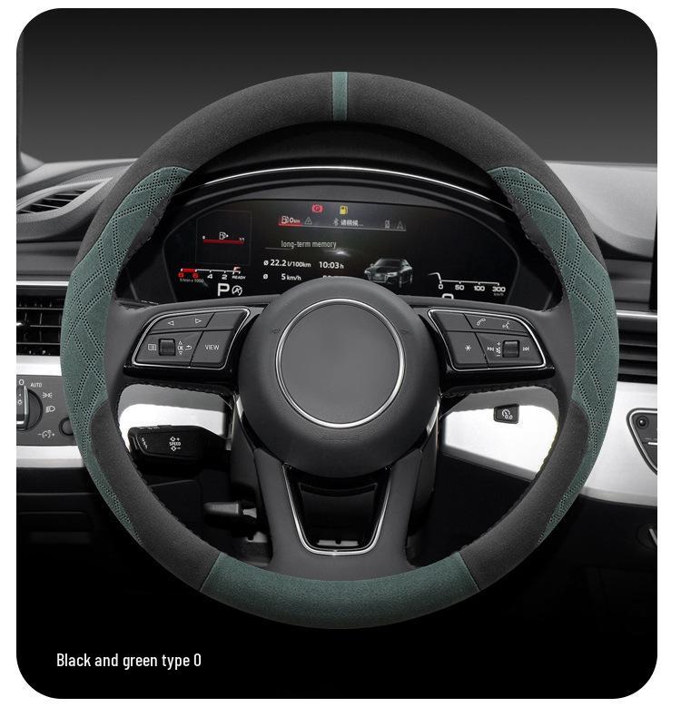 Ultra-Thin Non-Slip Suede Steering Wheel Cover for 23/24 Changan Xingka - All Seasons.