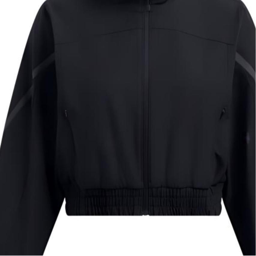 Under Armour Niepowstrzymana AW24 Krótka Treningowa Sportowa Rozgrzewkowa Bluza z Długim Rękawem Kobiety kurtki Czarna 1386479-001