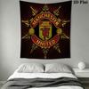 Man Utd E Wall Hanging Printed Fabric Blanket Decorative Tapestries for Bedroom Living Room Home Decor