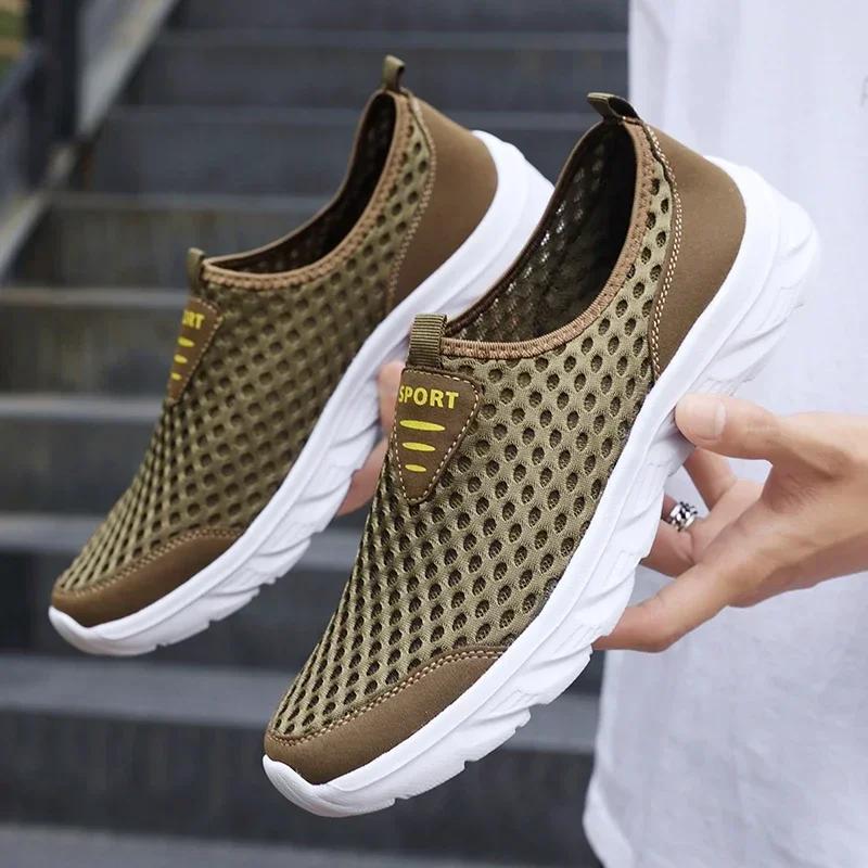 Summer Classic High Quality Lightweight Men Casual Shoes Breathable Sneakers Anti-slip Outdoor Walking Shoes Zapatos De Mujer