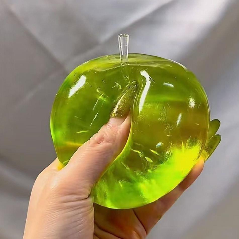 Grüner Apfel Squishy Spielzeug Stressabbau & Ablenkung Sensorisches Spielzeug Weiches Langsam Rückprallendes Spielzeug Geeignet Für Kinder & Erwachsene Auf Lager