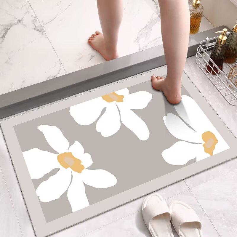 

Diatom mud bathroom absorbent floor mat toilet toilet entrance toilet floor mat non-slip household carpet 40x60cm15.7x23.6in