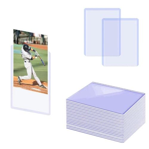 FUYUERO Hard Card Case, B8, Top Loader, Clear Card Case, Card Loader, Card Holder, Scratch-Resistant, Storage, PVC Material, Double-Sided Transparent